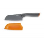 سكين سانتوكو ستانلس ستيل مع غطاء, باللون البرتقالي, 12 سم من تيفال