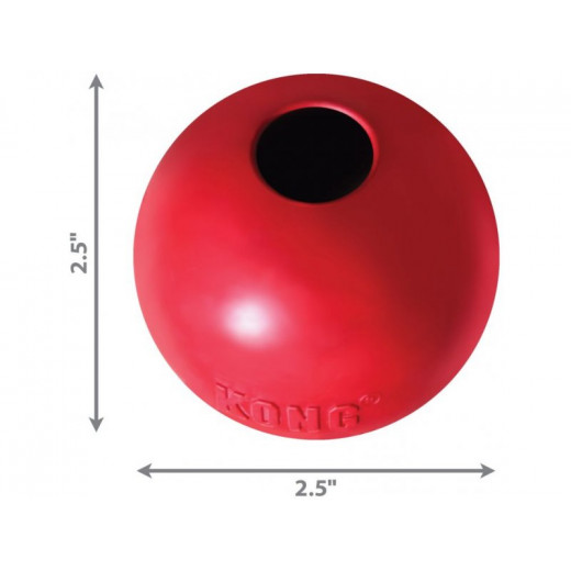 كرة لعب, باللون الأحمر, حجم متوسط/كبير من كونج