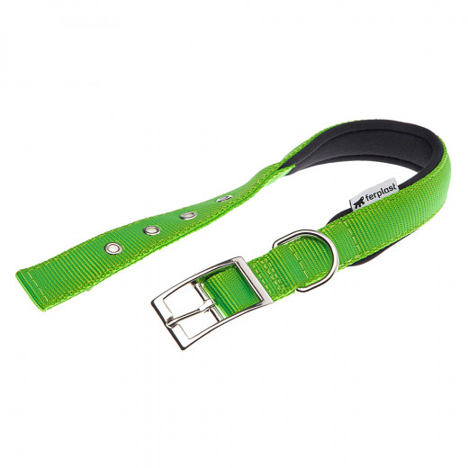 FerPlast Daytona C Nylon Dog Collar, Green Color, Size C25/53