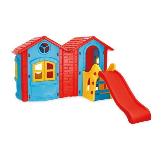 بيت اللعب مع زحليقة للأطفال, 252 × 220 × 131 سم من بيلسان + استرداد نقدي بقيمة 75 دينار من دمية