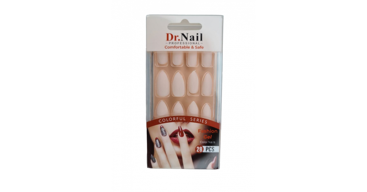 Dr. Nail Professional Colorful Almond Nails, Number SH44, 28 Pieces ...
