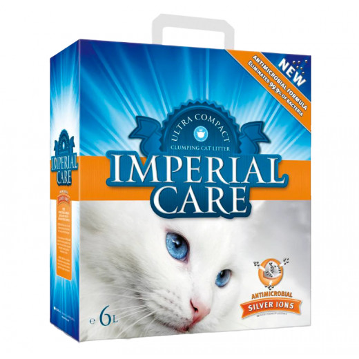 Geohellas Imperial Care Premium Clumping Cat Litter, Silver Ions 6 Liter