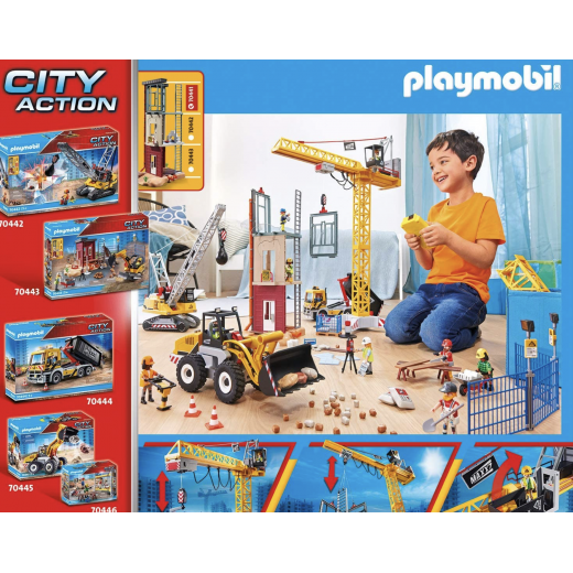 Playmobil City Action Construction Crane With Remote Control