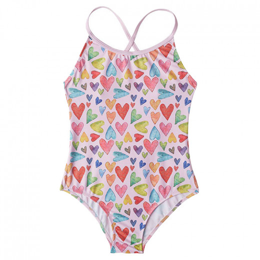 Slipstop Girls Swimsuit, Minty Design