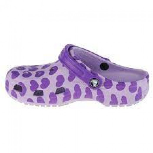 Crocs Classic Easy Icon For Girls, Purple Color, Size 34-35