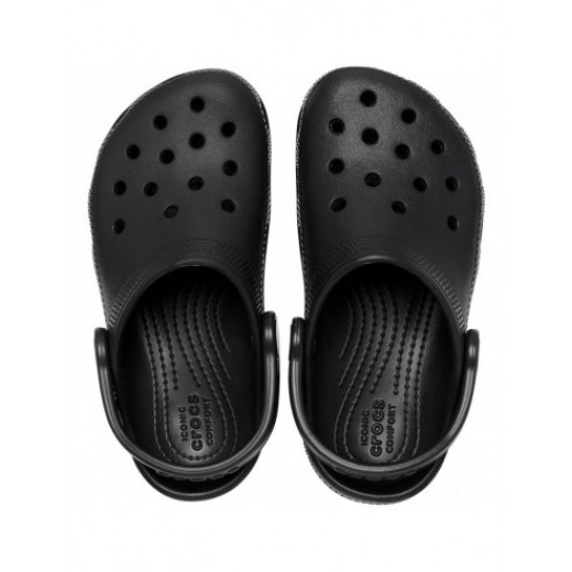 Crocs Classic Clogs, Black Color, Size 32-33