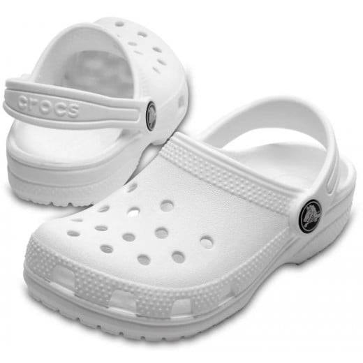 حذاء  كلاسيك للأطفال، باللون الأبيض، مقاس 28-29  من كروكس