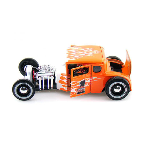 سيارة فورد موديل هارلي ديفيدسون، مقياس 1:24 ، لون برتقالي من مايستو