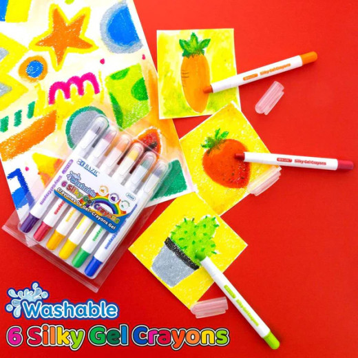 Bazic Silky Gel Crayons 6 Color