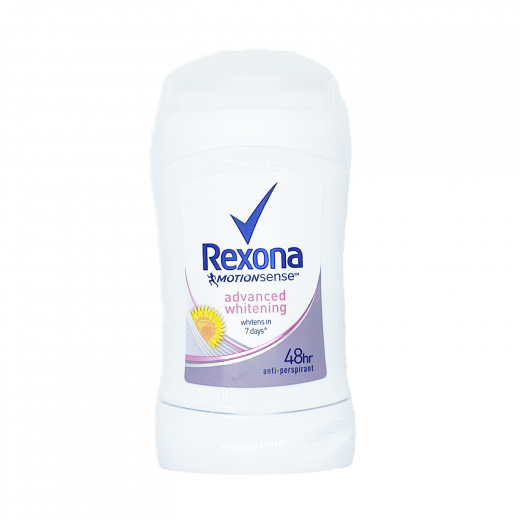 Rexona Deodorant, Stick Advanced Whitening, 40 Gram