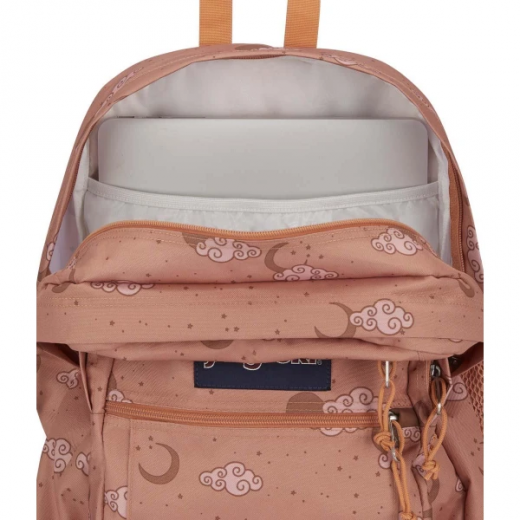 Jansport Cool Student Backpack, Sego Stars Design, Bronze Color
