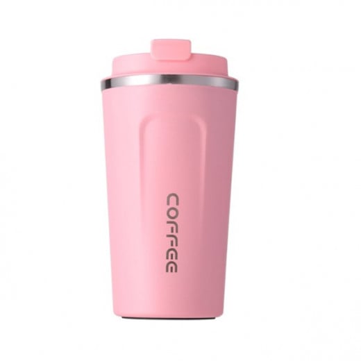 Stainless Steel Coffee Mug, Pink Color