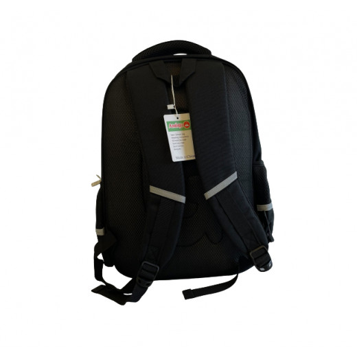 Amigo Gifted School Bag With Pencil Case, Black Color, 40 Cm