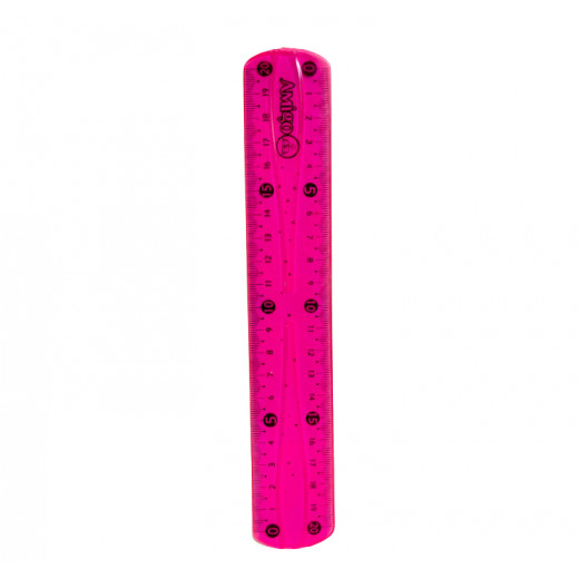 Amigo Flexible Ruler, Pink Color, 20 Cm
