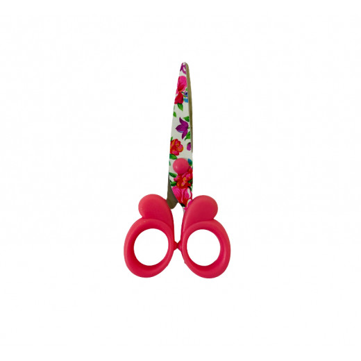 Scissors Flower Pattern, Pink Color