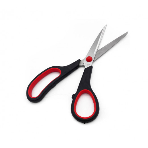 Scissors Big With Red Point, Black And Red Colors