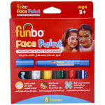 Funbo Face Paint Sticks, 6 Colors