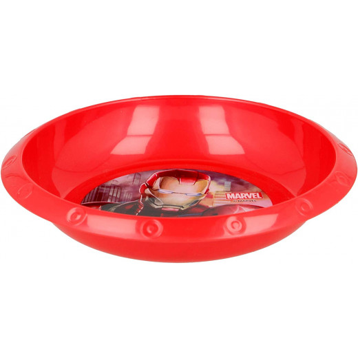 وعاء الغذاء البلاستيكي المجوف, بتصميم مجموعة المنتقمون, باللون الأحمر من مارفيل