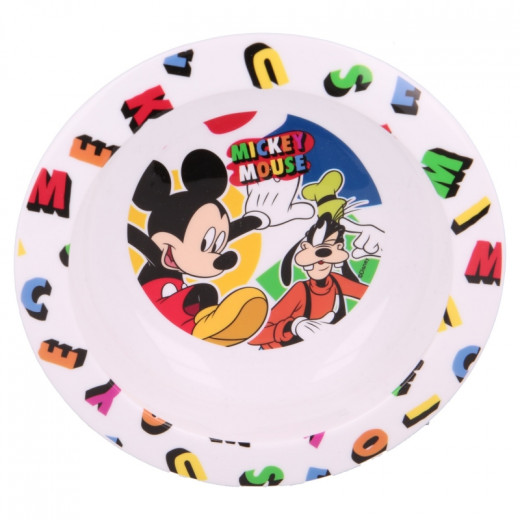 Stor Plastic Microwave Bowl, Mickey Mouse Design