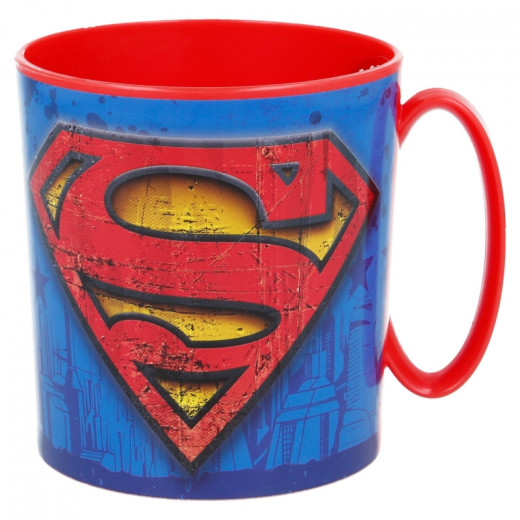 Stor Plastic Microwave Mug, Superman Design, 350 Ml