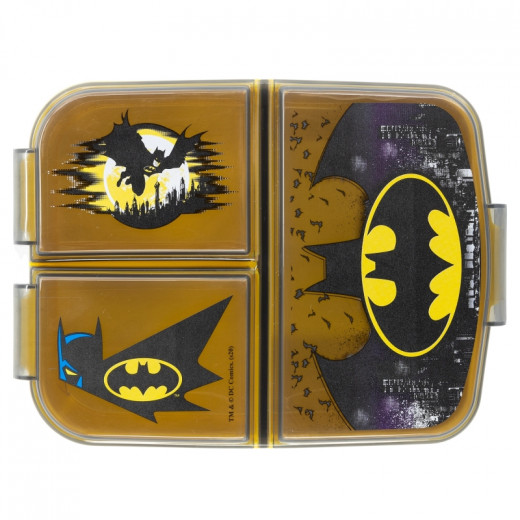 صندوق غداء متعدد الأقسام، بتصميم باتمان من ستور
