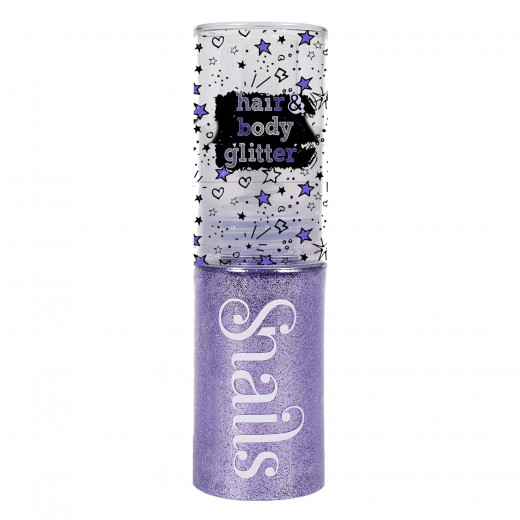 Snails Hair & Body Glitter Light Violet Safe Manicure for Kids  25gm