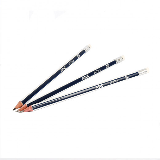 قلم رصاص بترا مع ممحاة، 12 قطعة من اي بي سي