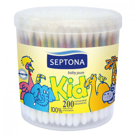 Septona Kids Cotton Buds, 200 Pieces