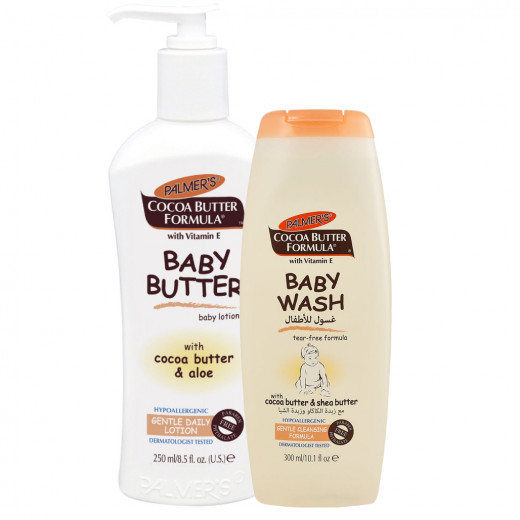 Palmer's Cocoa Butter Formula Package (Baby Wash 300 ml + Baby Lotion 250 ml)