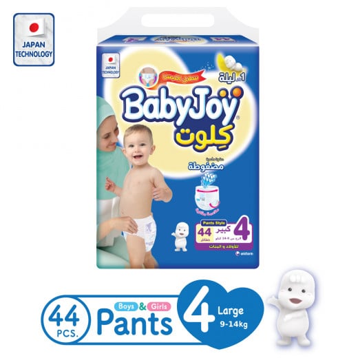 Baby Joy Pants Large Size 4, 9-14 kg, 44 Pieces