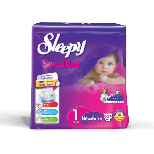 Sleepy Newborn Packing 80 diapers #1 , 2-5 kg, ​1 Pack