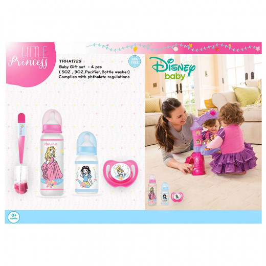 Disney Princess Design Baby Gift Set of 4 Pieces, Pink Color