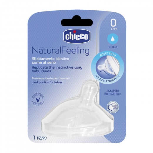 Chicco Natural Feeling Teat (0M+) Regular Flow 1 Piece
