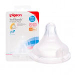 Pigeon SofTouch Peristaltic Plus Wide Neck Nipple SS 0+