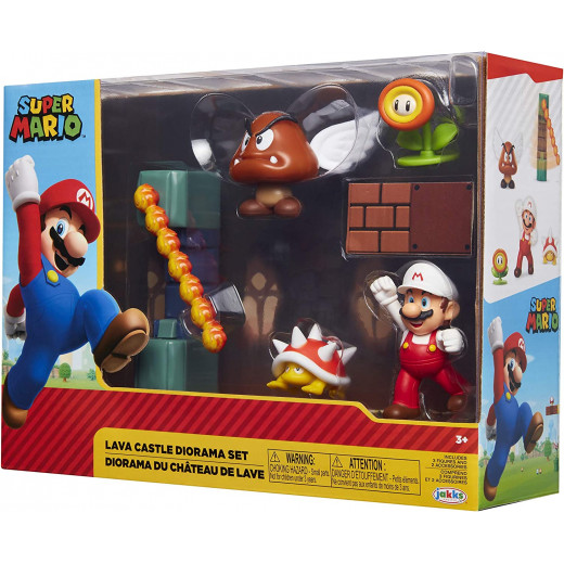 Jakks Pacific Nintendo Super Mario Lava Castle Diorama Set