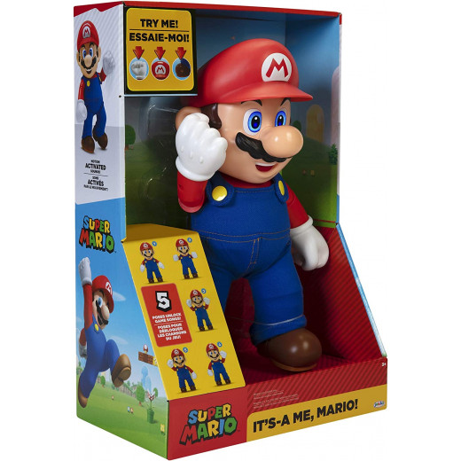 Jakks Pacific Nintendo Super Mario Its A Me Figure, 30 Cm