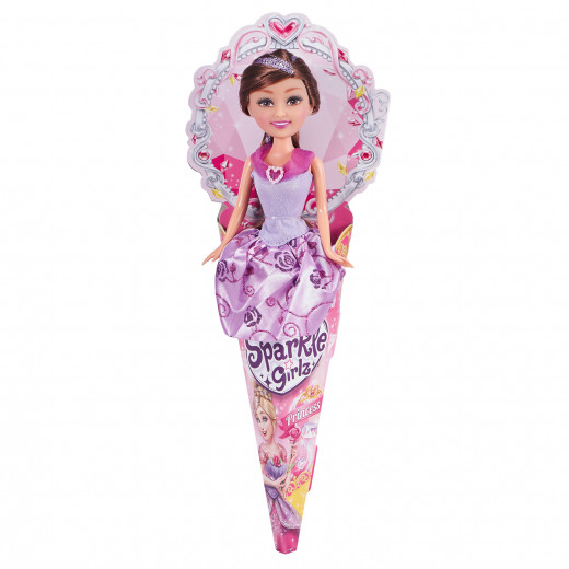 Zuru Sparkle Girlz Princess Cone Doll, Purple Color