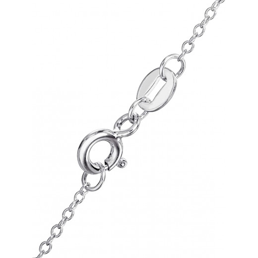 Disney Silver Plated Necklace, Elsa & Anna Design