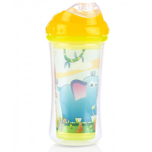 Nuby Insulated No-spill Clik-It Cool Sipper - 270 مل , Yellow