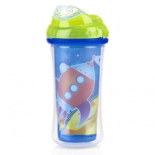 Nuby Insulated No-spill Clik-It Cool Sipper - 270 ml, Green