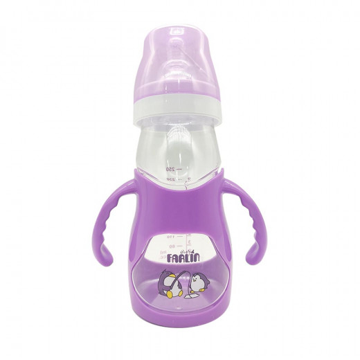 Farlin Feeding Bottle Plastic for Baby, 250ml, Purple