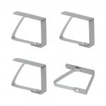 Metaltex Stainless Steel Table Cloth Clips, 4 Pieces