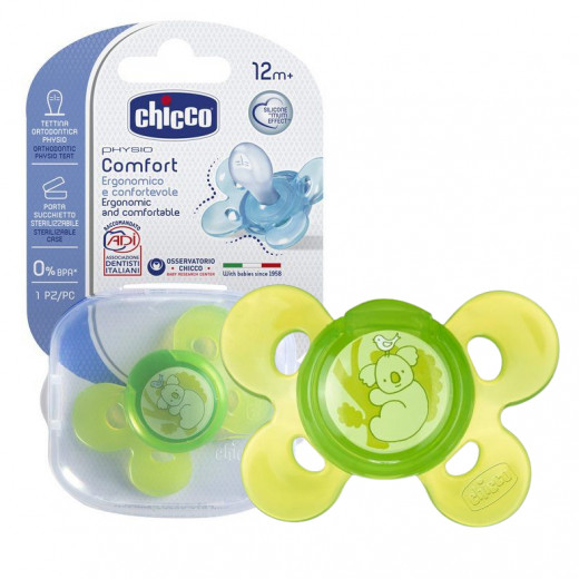 Chicco Physio Comfort Lumi (12M+) Silicone 1 Piece - Green