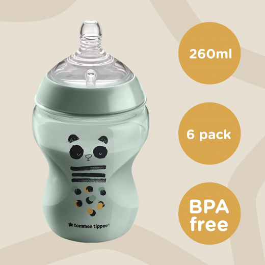 Tommee Tippee Closer to Nature Feeding Bottles, 340 ml, 2 Pieces