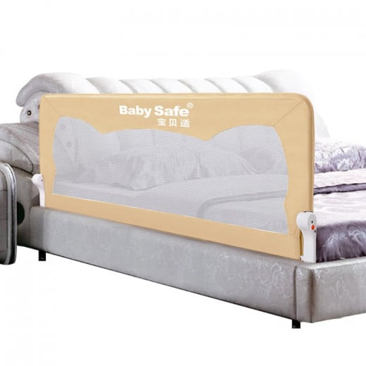 Baby Safe Bed Safety Rail Guard for Toddlers, Beige Color, 150 Cm