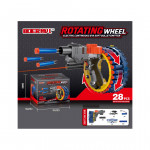 Rotating Wheel Gun Toy With 28 Soft Bullets