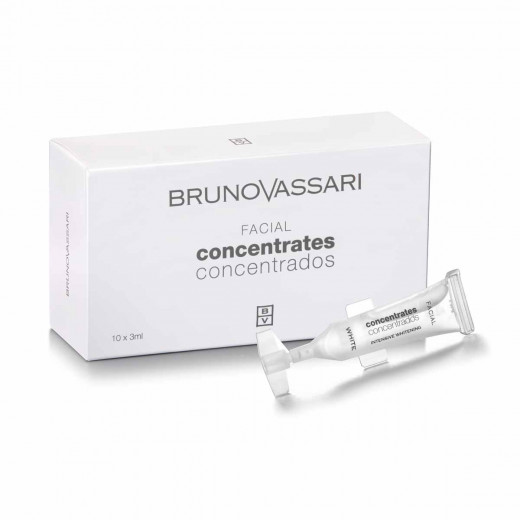 BrunoVassari Face Intensive Whitening Concentrate, 3 Ml, 10 Packs