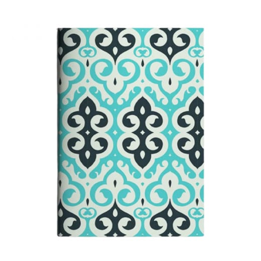Colors & Shapes Arabian Motifs Oriental Pattern Notebook, Green Design