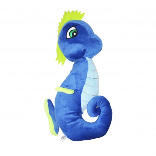 Cute Stuffed Animal Plush Toy, Seahorse Design, Small Size, Blue Color