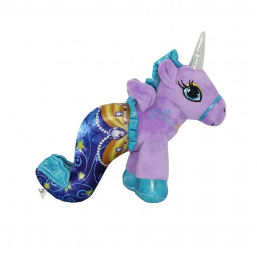 Cute Stuffed Soft Plush Toy, Mermaid Unicorn Design, Purple Color